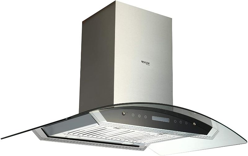 Photo 1 of EKON NAIS01-36" Island Mount Range Hood for Kitchen Room 900 CFM / 2 Pcs 4 Speeds Touch Control LCD Display With Remote / 4 Pcs 3W Led Lamp / 2 Pcs Baffle Filter
