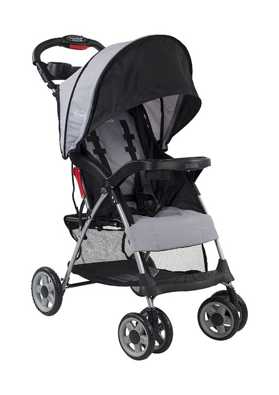 Photo 1 of Kolcraft Cloud Plus Lightweight Easy Fold Compact Travel Baby Stroller, Slate Grey
