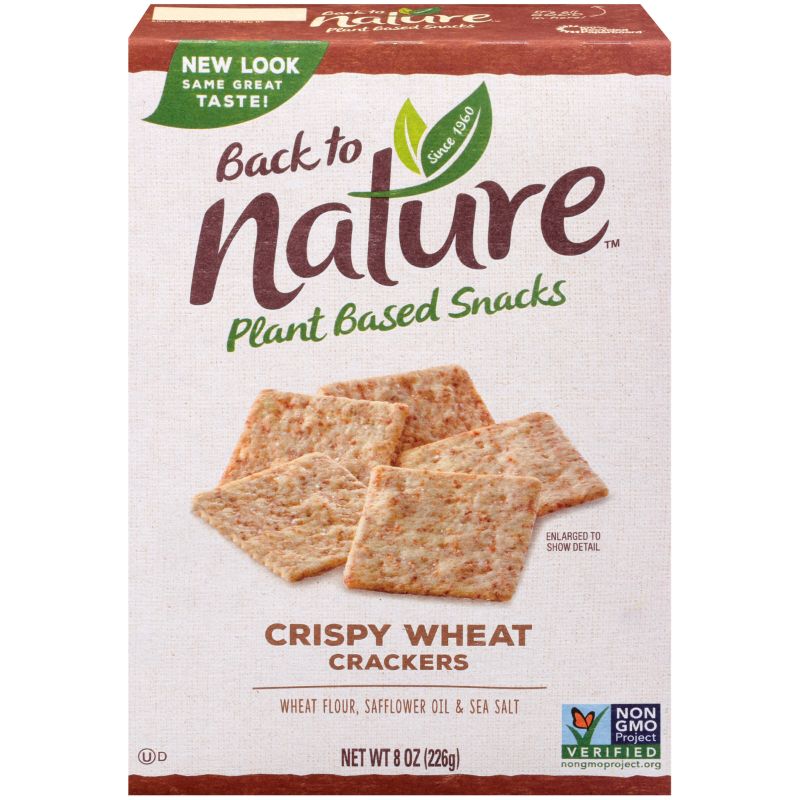 Photo 1 of 2PC LOT
Back to Nature Plant Based Snacks Crispy Wheat Crackers 8 oz Box 2 COUNT
EXP 09092021