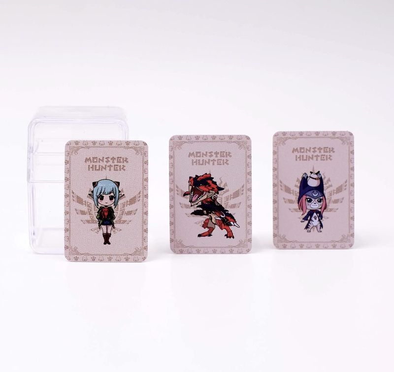 Photo 1 of 3PCS Monster Hunter Stories 2 Wings of Ruin NFC Amiibo Cards MH Rise Cards, Include ENA/Razewing Ratha/Tsukino, Compatible with Nintendo Switch/Lite/Wii U/New 3DS (Mini Card: 1.25x0.85in)