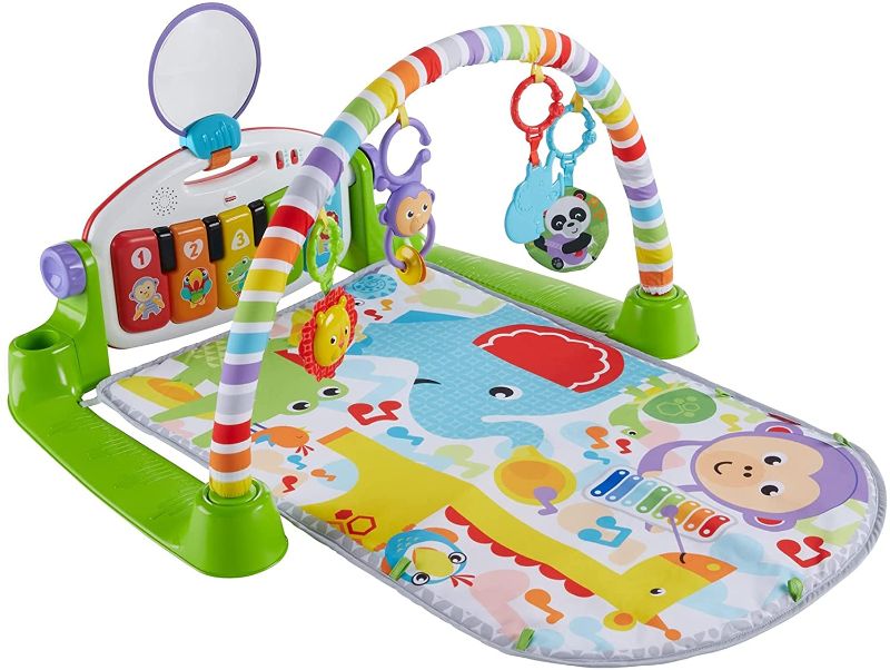 Photo 1 of Fisher-Price Deluxe Kick 'n Play Piano Gym, Green, Gender Neutral (Frustration Free Packaging)