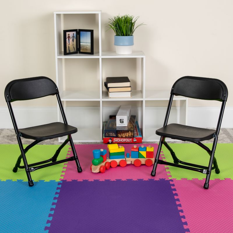 Photo 2 of 2 pack Flash Furniture Kids Plastic Folding Chair