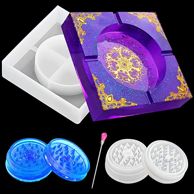 Photo 1 of 2PC LOT
Ashtray Mold for ResinSquare Ashtray Mold with Herb Grinder Mold for Resin Casting1 Bubble Needle Included Silicone Ashtray Molds for ResinDIY Crafts

Ailyther DIY 5D Diamond Painting Kit Full Circle Diamond Painting Cross Stitch Crafts Suitable f