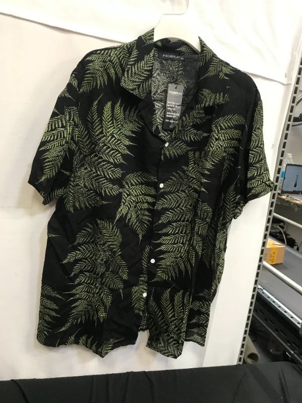 Photo 1 of Black button up with fern print