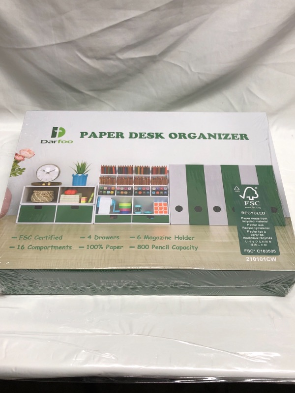 Photo 1 of PAPER DESK ORGANIZER GREEN