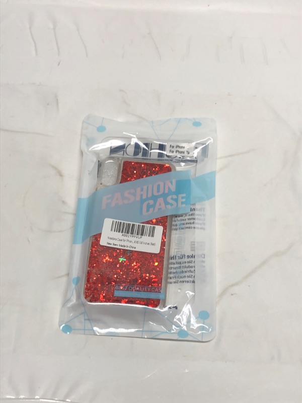 Photo 1 of IPHONE X/XS PHONE CASE RED GLITTER 