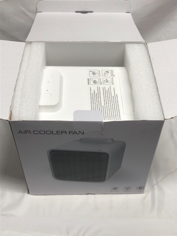 Photo 1 of AIR COOLER FAN USB CHARGEABLE WHITE