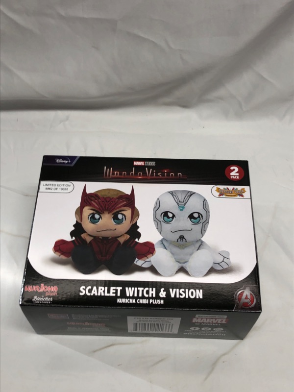 Photo 1 of 2 PACK SCARLET WITCH AND VISION PLUSH DOLLS 