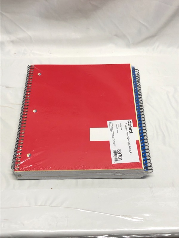 Photo 1 of 3 PACK 1 SUBJECT HEAVY DUTY NOTE BOOKS COLLEGE RULE ASSORTED COLORS 