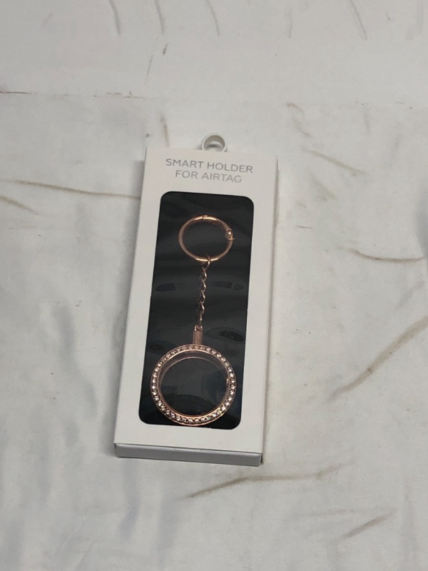 Photo 1 of ROSE GOLD SMART HOLDER FOR AIRTAG KEYCHAIN 