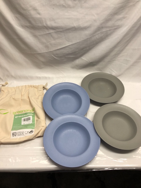 Photo 1 of 4 PACK GREENLIFE PLATES 2 BLUE 2 GREY 