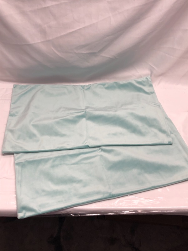 Photo 1 of 2 PACK 12 INCH X 20 INCH PILLOW COVERS COLOR SEAFOAM