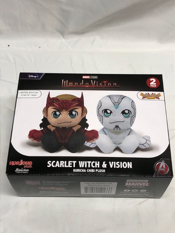 Photo 1 of 2 PACK PLUSH DOLLS SCARLETT WITCH AND VISION