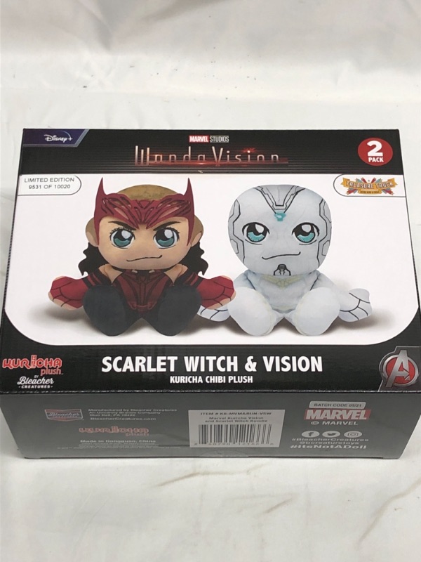 Photo 1 of 2 PACK PLUSH TOYS SCARLET WITCH AND CISION 