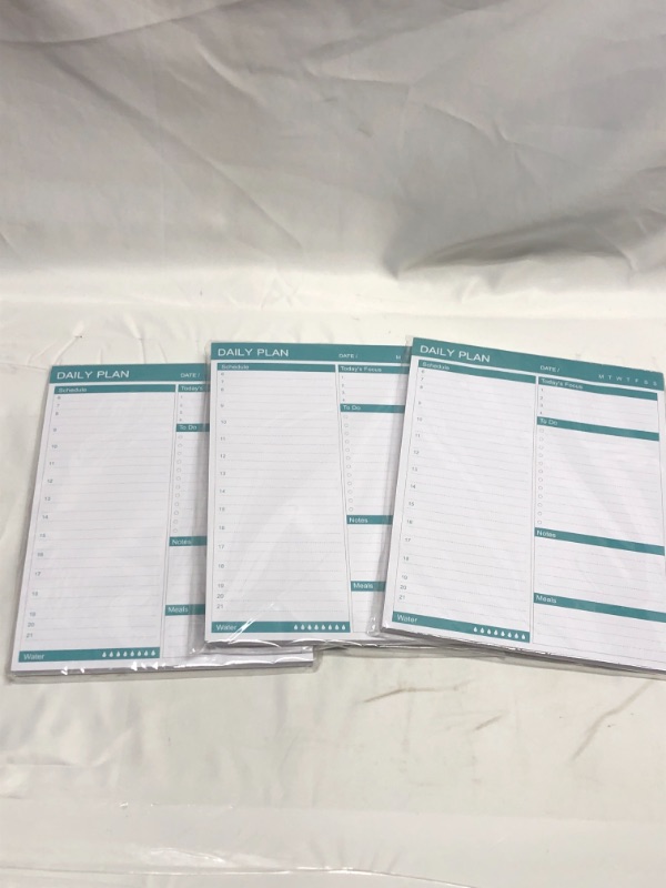 Photo 1 of 3 PACK DAILY PLANNER MAGNETIC NOTEPAD 