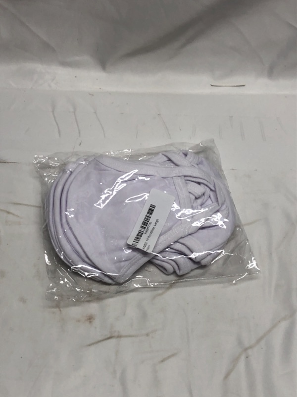 Photo 1 of 10 PACK LARGE WHITE CLOTH WASHABLE MASKS 