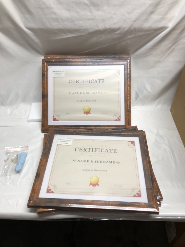 Photo 1 of 5 PACK CERTIFICATE PLAQUES 11 INCH X 13 INCH 