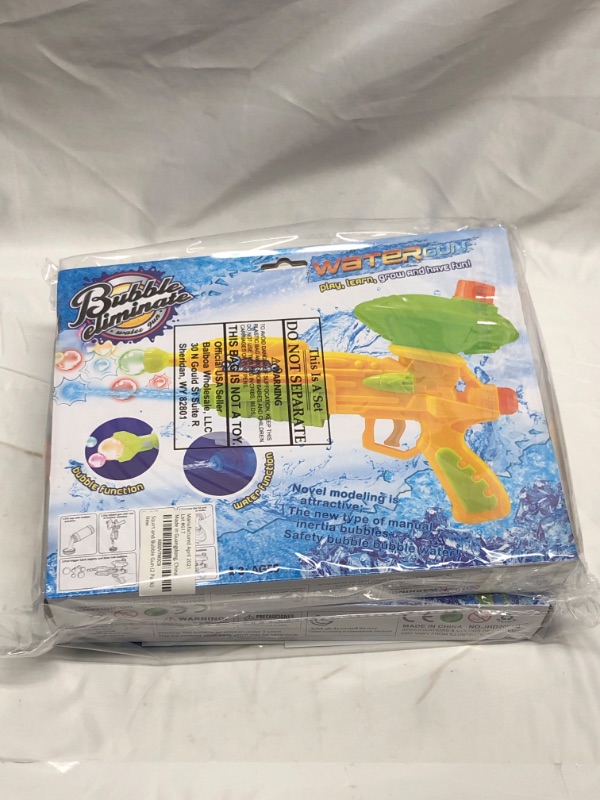 Photo 1 of 2 PACK KIDS WATER AND BUBBLE GUN COMBO 