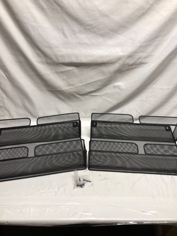 Photo 1 of 2 PACK SPICE RACK ORGANIZER BLACK WITH MOUNTING HARDWARE 