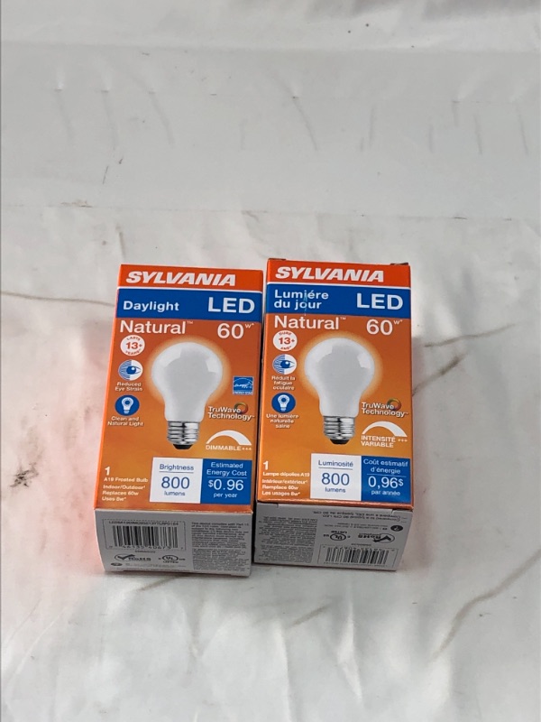 Photo 1 of 2 PACK 60 WATT LED LIGHT BULBS 