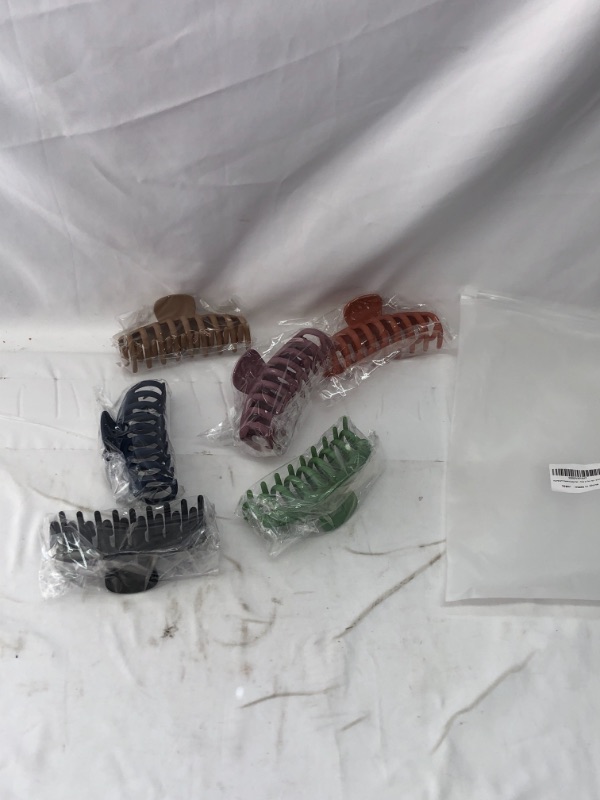 Photo 1 of 6 PACK HAIR CLIPS ASSORTED COLORS 