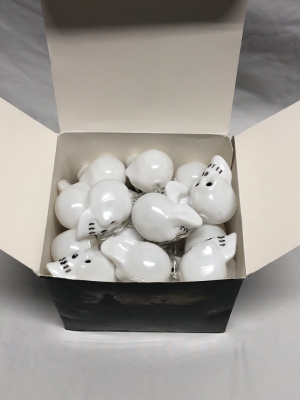 Photo 1 of 30 LED HALLOWEEN SKULLS LIGHT STRING 16.4 FEET TOTAL LENGTH