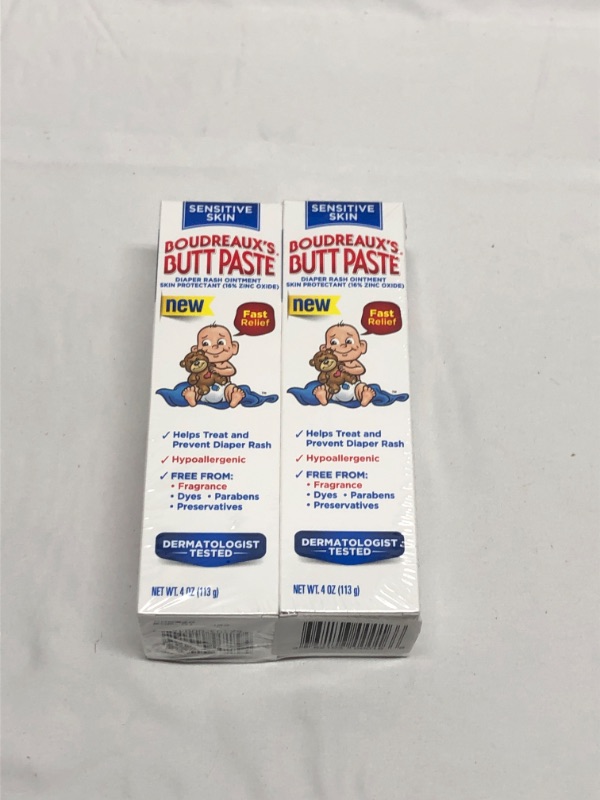 Photo 1 of BUTT PASTE DAIPER RASH OINTMENT 2 PACK 4 OZ TUBE 