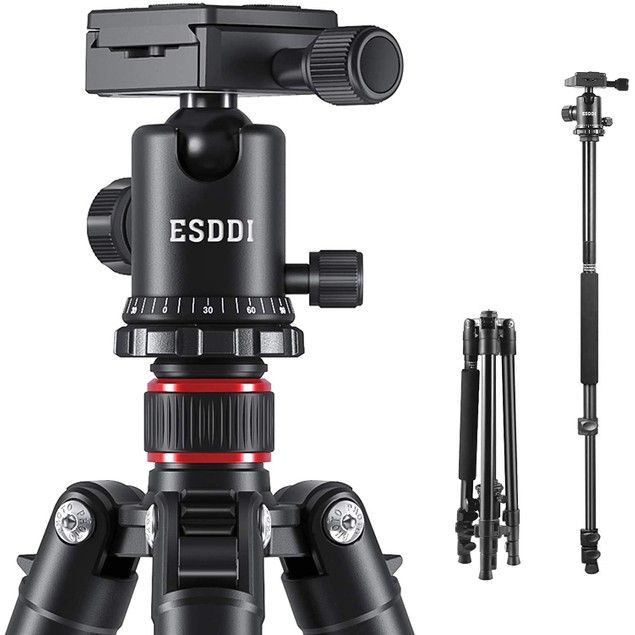 Photo 1 of ESDDI Camera Tripod, DSLR Tripod with 360 Degree Ball Head