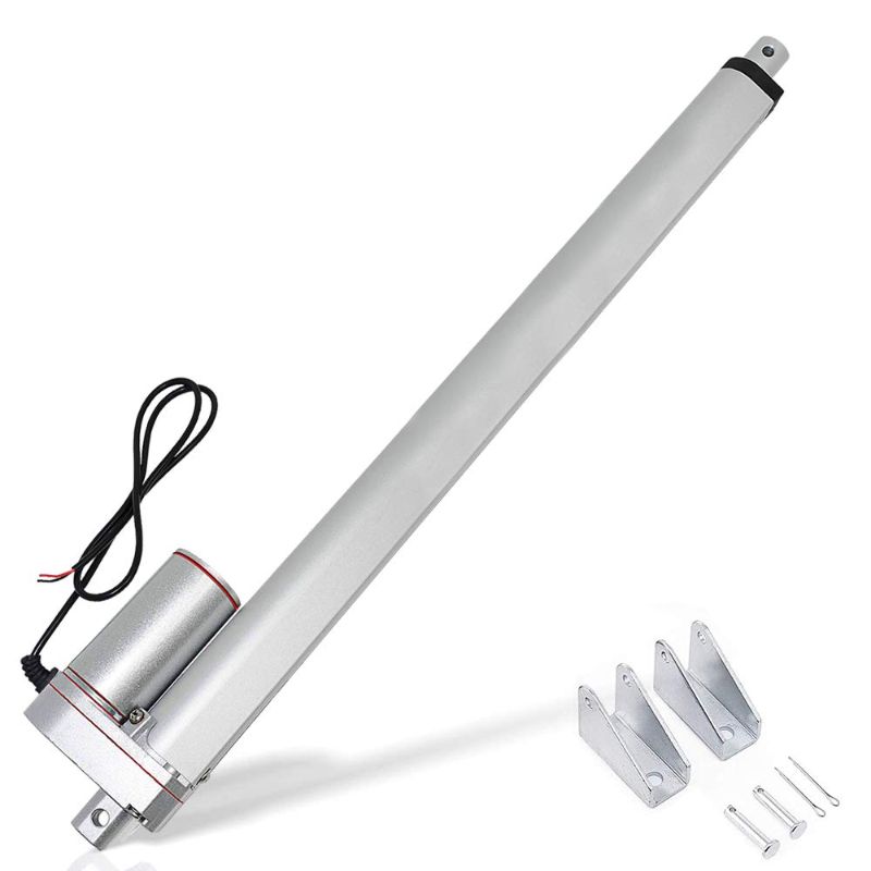 Photo 1 of ECO-WORTHY 12V 16 Inch Stroke Linear Actuator 330lbs Maximum Lift with Mounting Brackets (12VDC 16'')