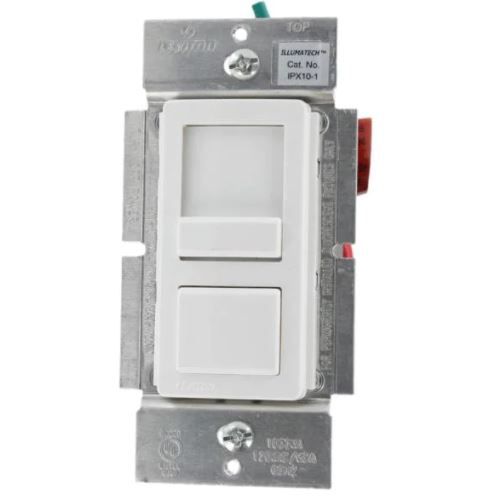 Photo 1 of IllumaTech 1000VA Preset Electronic Mark 10 Powerline Fluorescent Slide Dimmer, White/Ivory/Light Almond