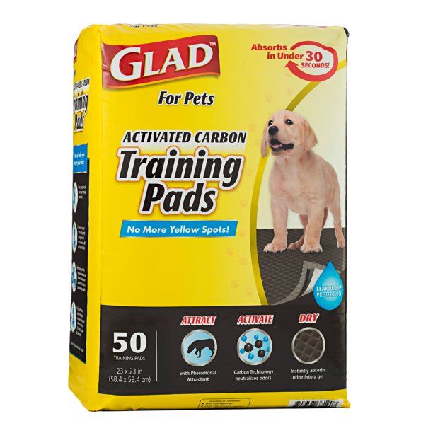 Photo 1 of Glad For Pets Activated Carbon Dog Training Pads, 23" x 23", 100 count