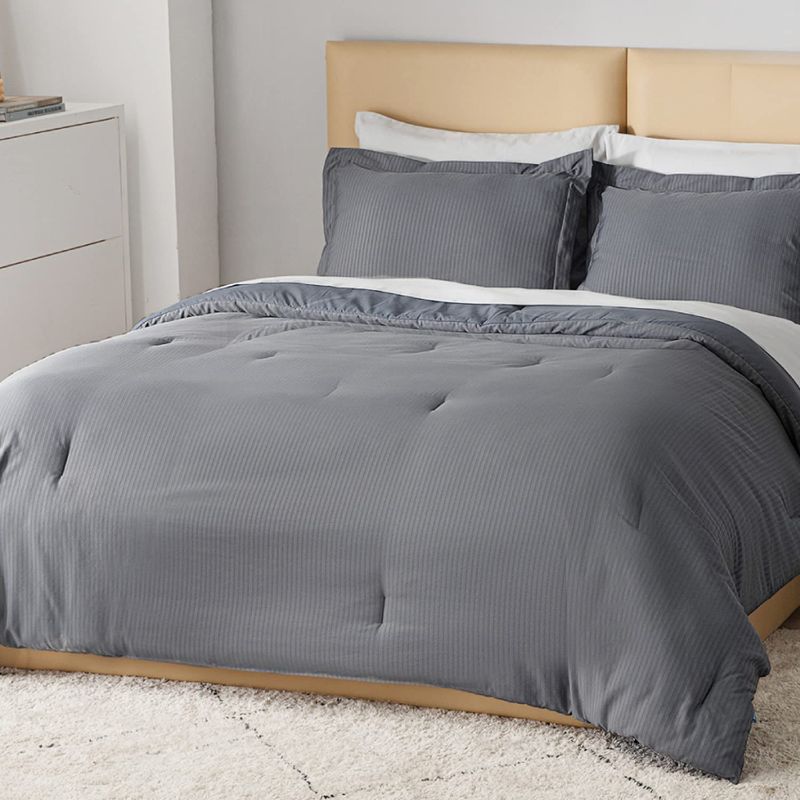 Photo 1 of Bedsure Grey Comforter - Gray Bedding Comforter