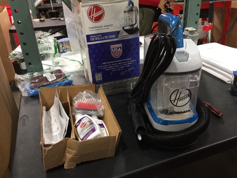 Photo 1 of Hoover - PowerDash GO Handheld Deep Cleaner - White
Model:FH13001