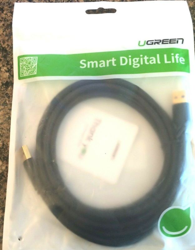 Photo 1 of UGREEN Smart Digital Life Cable USB 3.0 A to A Cable Type A Male to Male