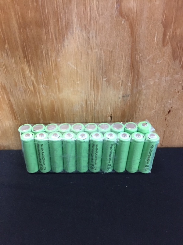 Photo 2 of 20 AA Rechargeable Batteries NiMH 3000mAh 1.2v Garden Solar Ni-MH Light LED US
