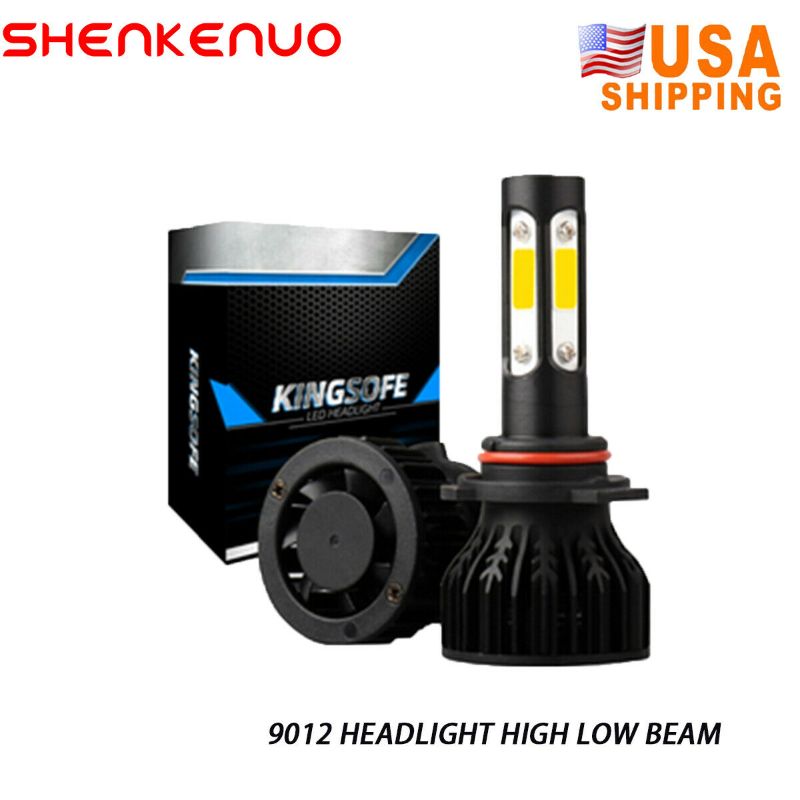 Photo 1 of SHENKENUO LED Headlight Kit 9012 6000K White Headlight Bulbs Bright Hi & Lo Beam
