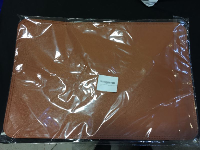 Photo 1 of BROWN LEATHER OUTDOOR MATTS- 8 PC