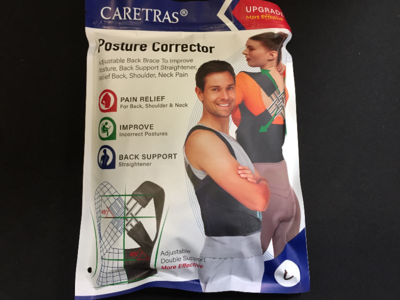 Photo 2 of Caretras
Posture Corrector For Women, Caretras Back Brace & Shoulder Brace With Lumbar Support, Adjustable Breathable Back Support For Improving Posture & Back Pain Relief- LARGE