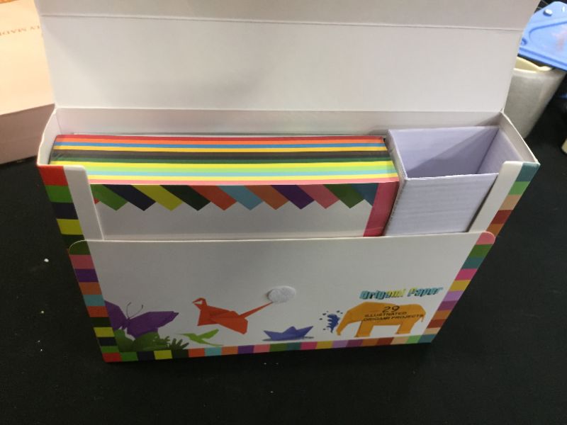 Photo 1 of ORIGAMI GIFT FOR KIDS WITH 29 ILLUSTRATED ORIGAMI PROJECTS AND 360 SHEETS OF TOP QUALITY ORIGAMI PAPER WITH 2 STICKERS SHEETS AND INSTRUCTION BOOK