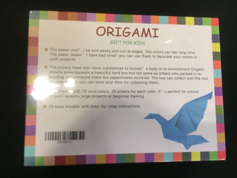 Photo 3 of ORIGAMI GIFT FOR KIDS WITH 29 ILLUSTRATED ORIGAMI PROJECTS AND 360 SHEETS OF TOP QUALITY ORIGAMI PAPER WITH 2 STICKERS SHEETS AND INSTRUCTION BOOK