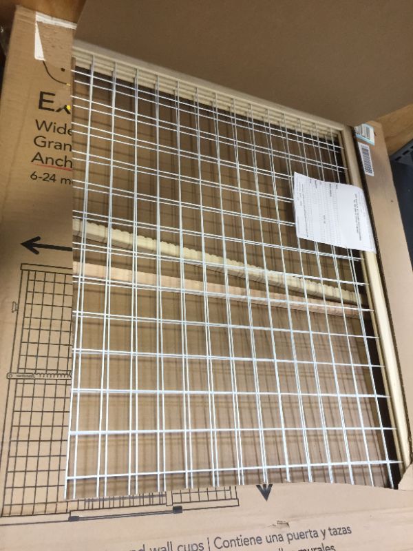 Photo 1 of North States Extra-Wide Wire Mesh Adjustable Wood Baby/Child & Pet Gate | 4615