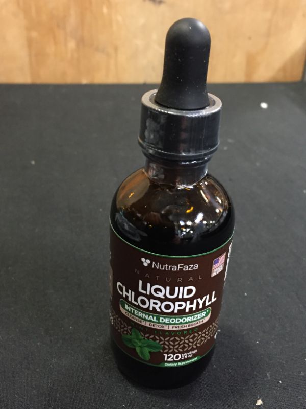 Photo 1 of Chlorophyll Liquid Drops - Energy Booster, Digestion and Immune System Support, Natural Internal Deodorant & Detox - Fast-Absorbing Liquid Chlorophyll - Vegan & Non-GMO - 2 fl oz - Made in USA 2PK
