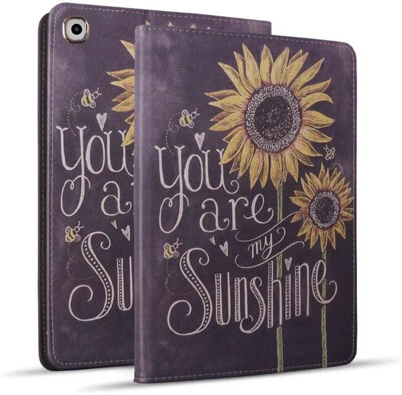 Photo 1 of New iPad 10.2 inch (2019), iPad 7th Generation Case 10.2 inch, Protective Leather Case, Adjustable Stand Auto Wake/Sleep Smart Case for iPad 10.2 inch (2019) - Sunflower, You are My Sunshine

