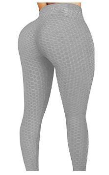 Photo 1 of Msicyness Tiktok Leggings Women's High Waist Yoga Pants Butt Lift Tummy Control Leggings Textured Scrunch Booty Tights XL
