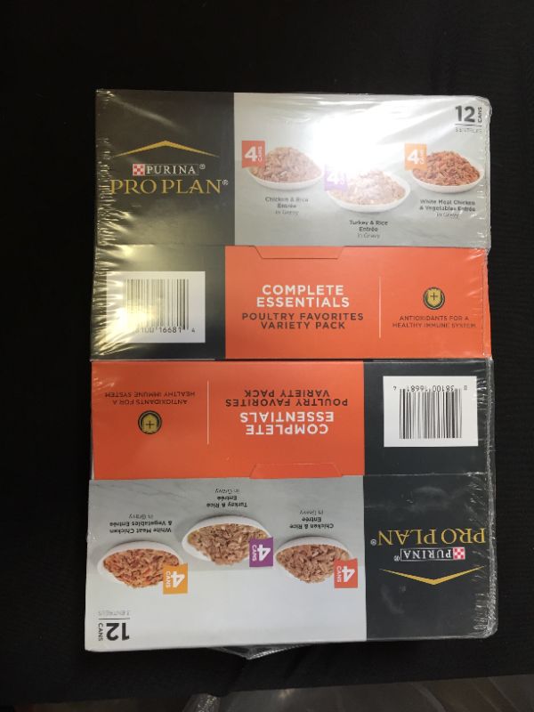 Photo 2 of (12 Pack) Purina Pro Plan Gravy Wet Cat Food Variety Pack, Chicken Turkey Favorites, 3 oz. Cans EXP 4/2023