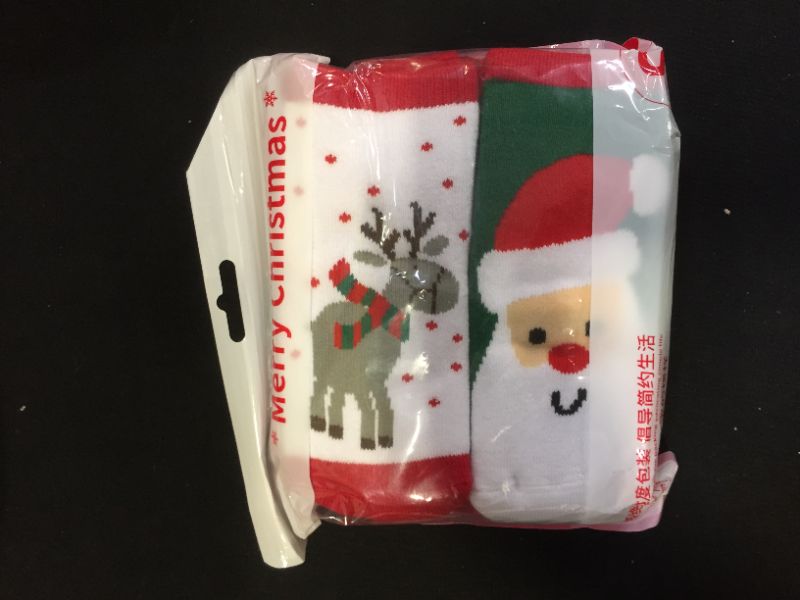 Photo 2 of 6 PAIR OF NO SHOW CHRISTMAS SOCKS SIZE SMALL