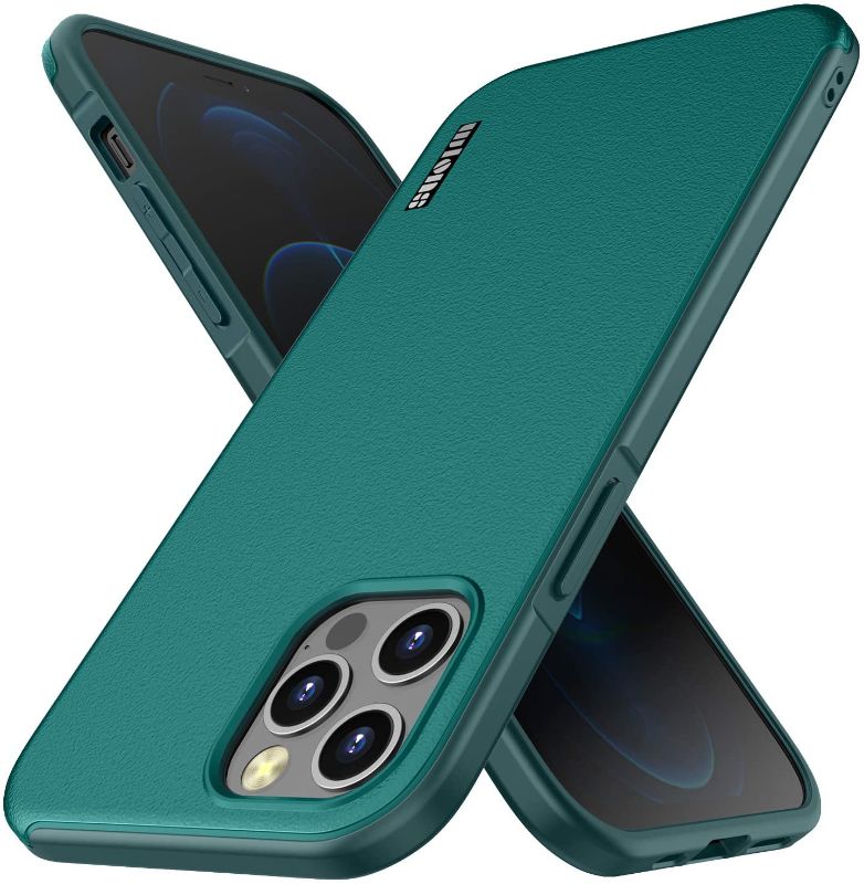 Photo 1 of WLONS Compatible with iPhone 12 Pro Max Case [Military Grade Drop Protection][Shockproof Protective Phone Case] Premium Rubber Full-Body Protective case for Men/Women iPhone12 Pro Max 6.7inch-Green
