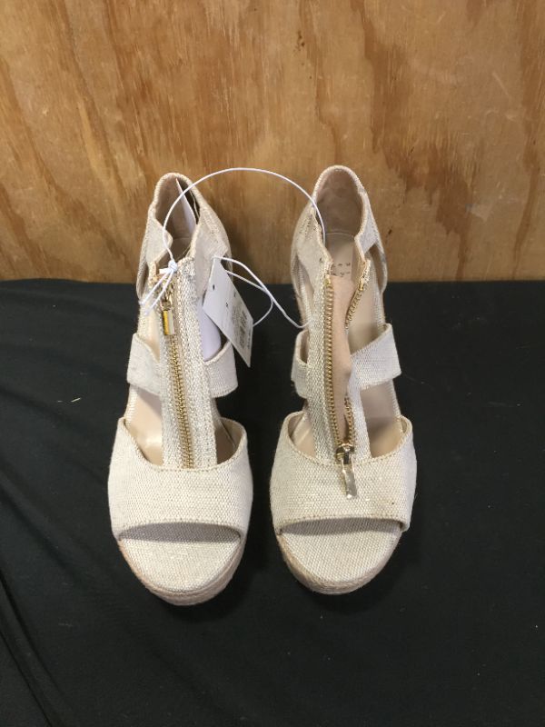 Photo 2 of a new day womens carla cream colored wedges size 9