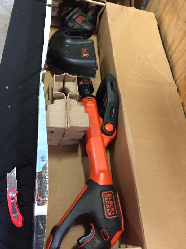 Photo 2 of Black & Decker LST522 20V MAX Lithium-Ion 2-Speed 12 in. Cordless String Trimmer/Edger Kit (2.5 Ah)