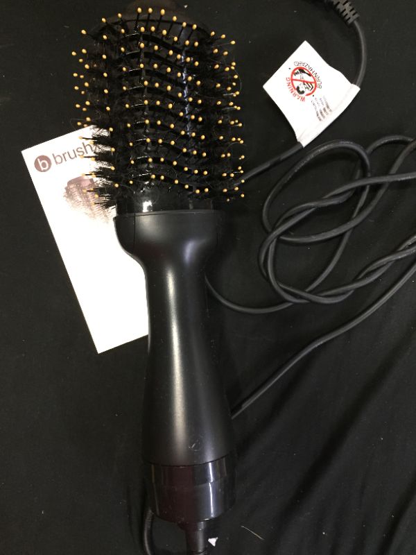 Photo 1 of  BrushX - Yellow One-Step Hair Dryer and Volumnizer